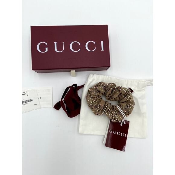 Gucci Canvas Scrunchie with Crystals - Picture 3 of 10